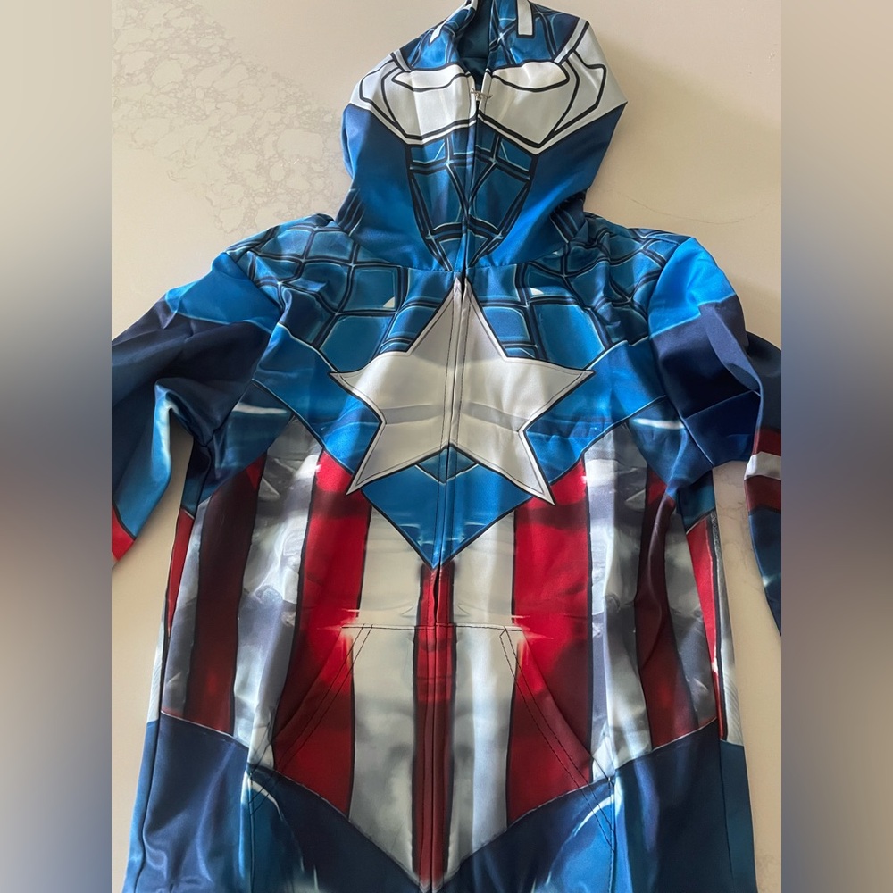 Kids Superhero Costume - Blue, Red, White